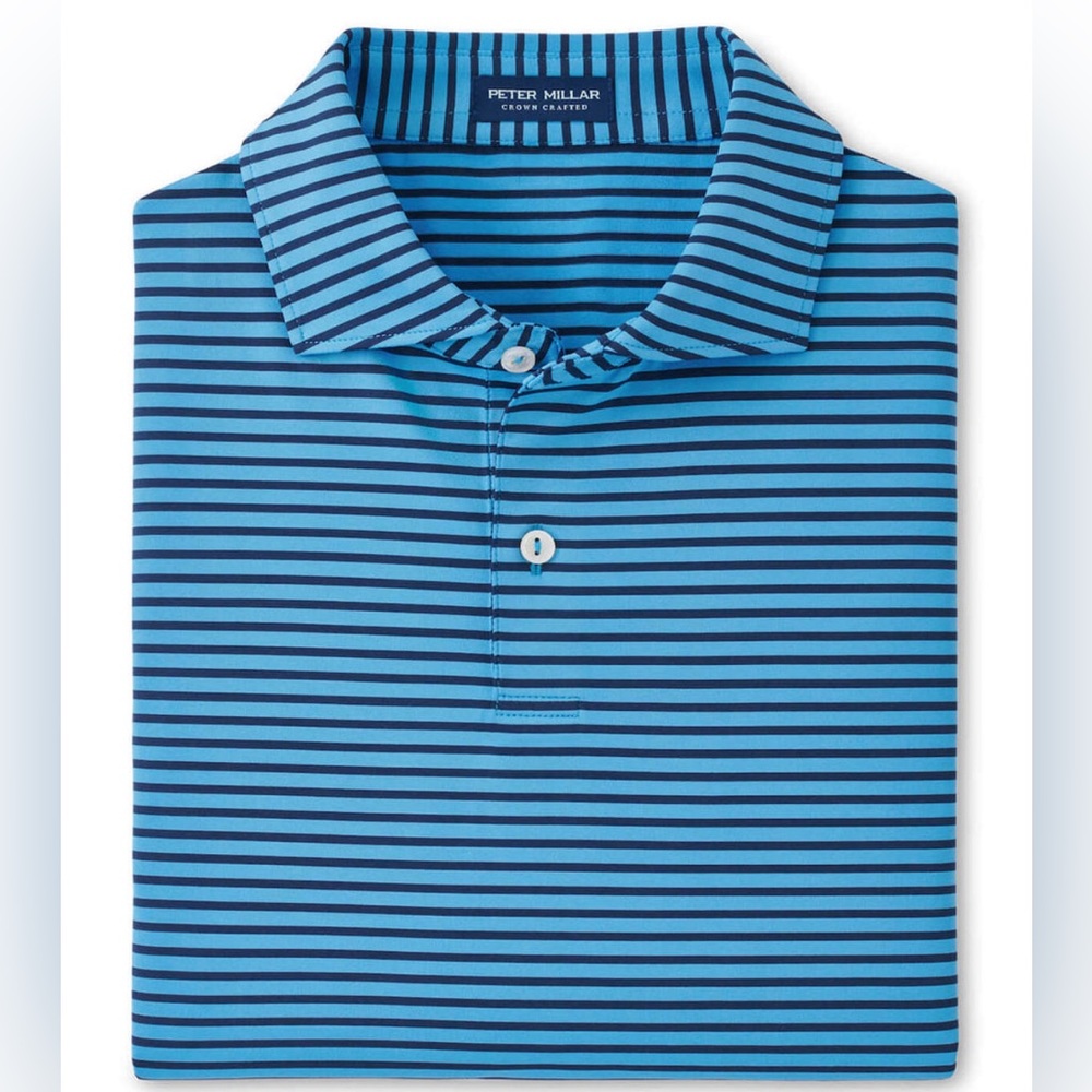 Peter Millar Miles Performance Jersey Polo Marina Color